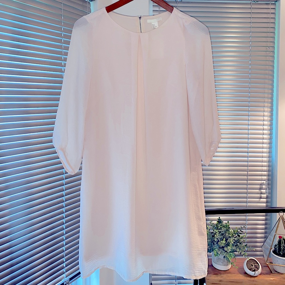 Cream Chic Loose Mini Dress